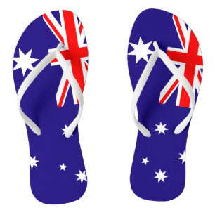Drapeau australien tongs pour hommes et femmes