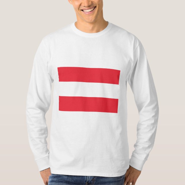 Drapeau autrichien (Autriche) T-shirt (Devant)