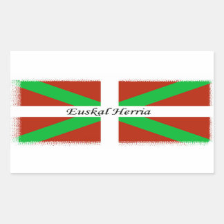 Drapeau Basque Avec Autocollant Euskal Herria