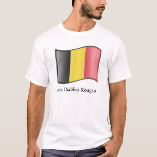 Drapeau Belge Les Diables Rouges T-Shirt