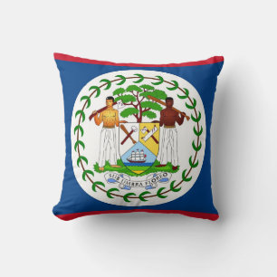 Drapeau Belize Coussin américain MoJo