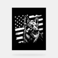 Drapeau berger allemand Amoureux des chiens améric