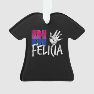 Drapeau bisexuel drôle de fierté de Felicia de B