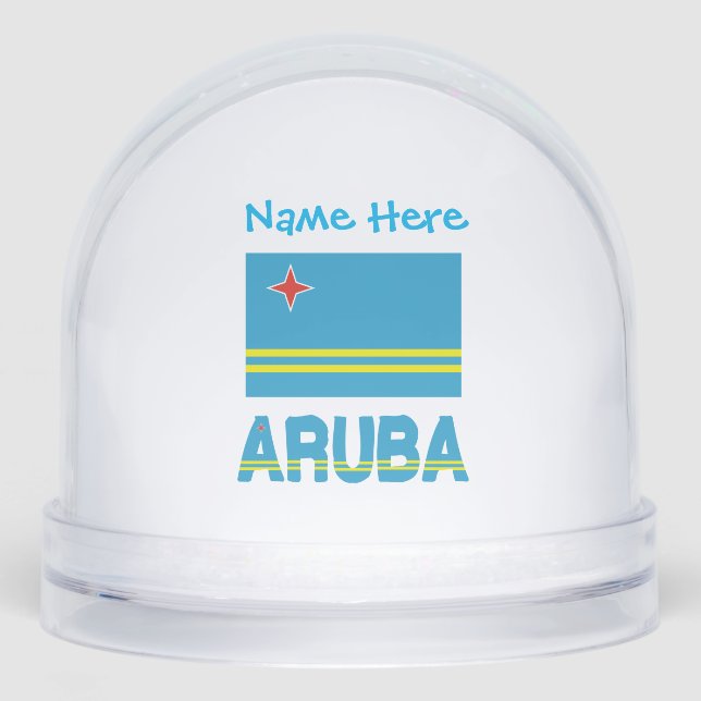 Drapeau bleu Aruba Aruba Personnalisation (Avant)