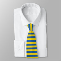 Drapeau bleu et jaune Ukraine cravate motif