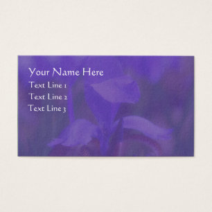 Drapeau bleu violet Carte de visite Fleur Iris