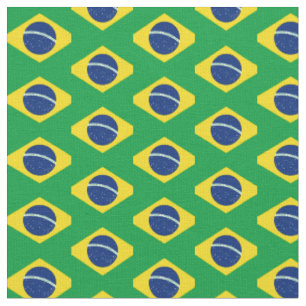 Drapeau brésilien et tissu tendance brésilien