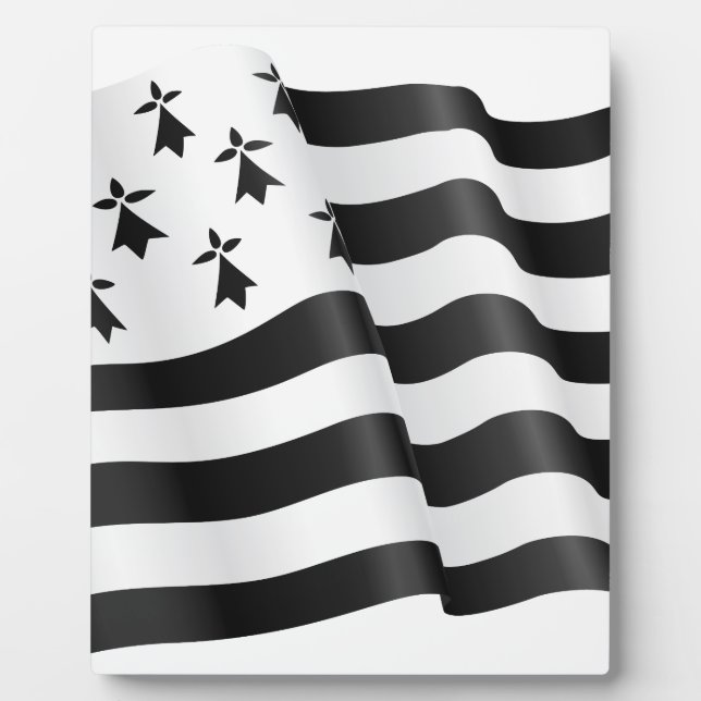 Drapeau breton (bretonische Flagge) Fotoplatte (Vorderseite)