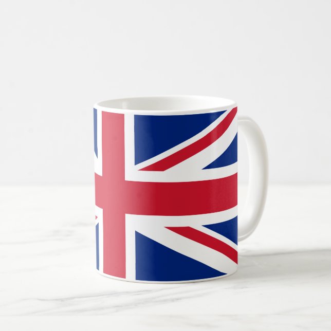 Drapeau britannique de café Mug (Devant droit)