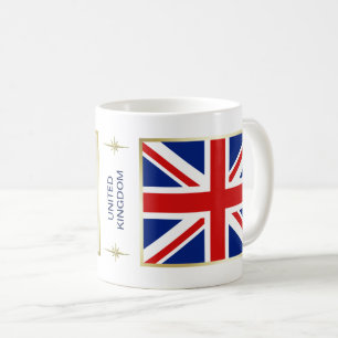 Drapeau BRITANNIQUE + Tasse de carte
