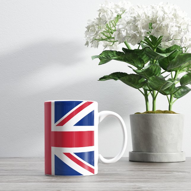 Drapeau britannique Union Jack Souvenir café Mug (Créateur téléchargé)
