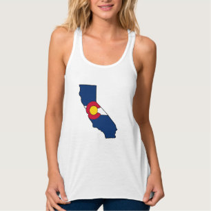 Drapeau californien du Colorado femme débardeur
