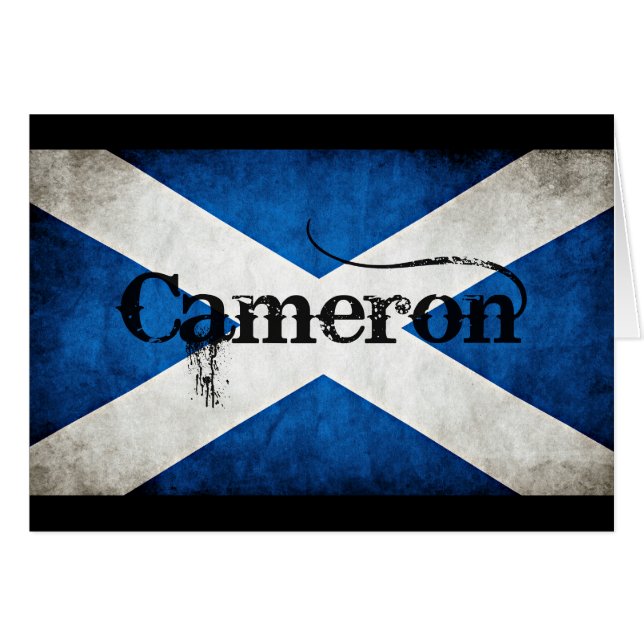 drapeau cameron grunge (Devant horizontal)