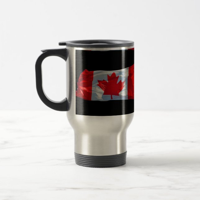 Drapeau canadien Feuille d'érable - Mug patriotiqu (Gauche)