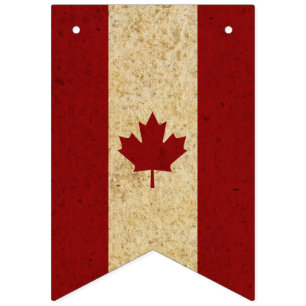 Drapeau canadien vintage de feuille d'érable