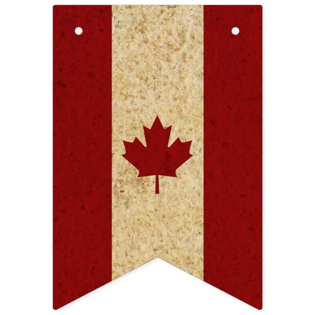 Drapeau canadien vintage de feuille d'érable (Premier drapeau)