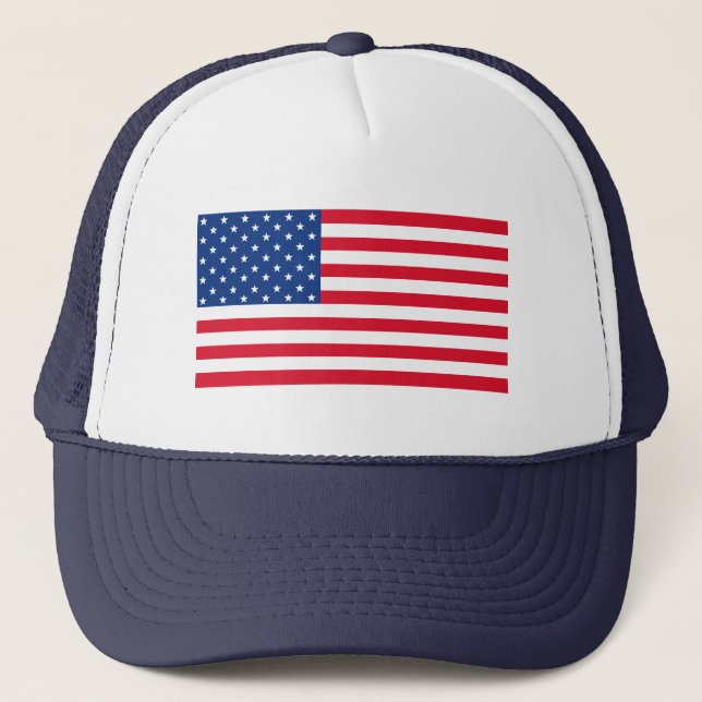 Drapeau Casquette masculin américain cadeau (Devant)