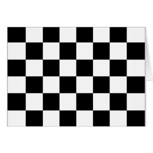 Drapeau Checkered noir et blanc d'emballage