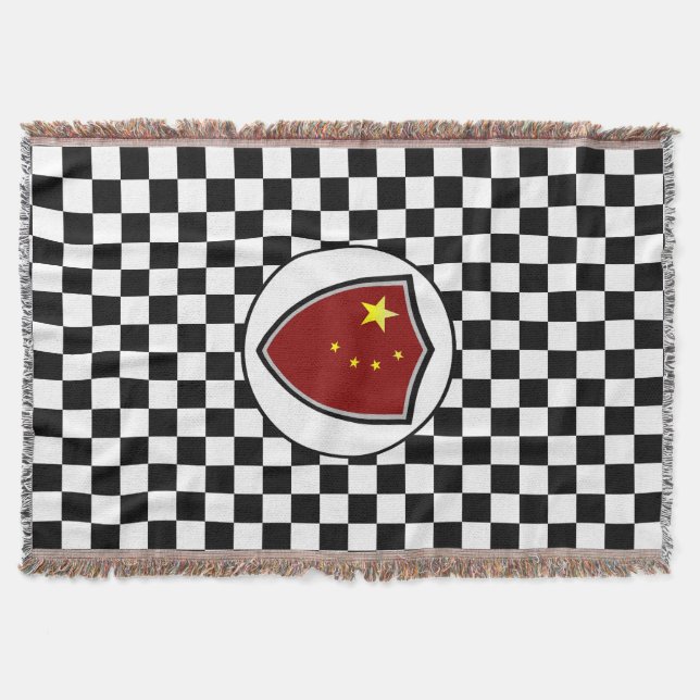 Drapeau chinois jetez une couverture (Devant)