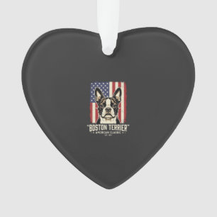 Drapeau Classique Américain Boston Terrier