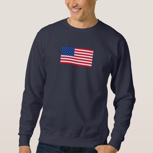 Drapeau classique américain Sweatshirt cadeau (Devant)