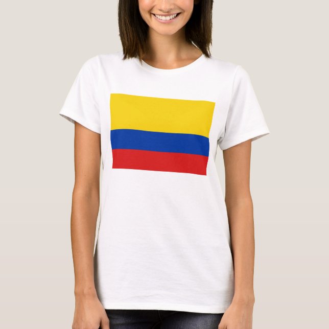 Drapeau Colombie x Carte T-shirt (Devant)