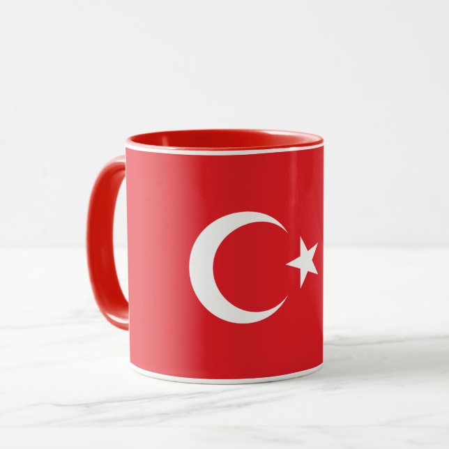 Drapeau Combo Mug De Turquie (Devant gauche)
