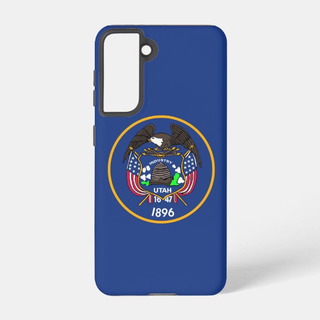 Drapeau Coque Samsung Galaxy S21 de l'Utah (Verso)