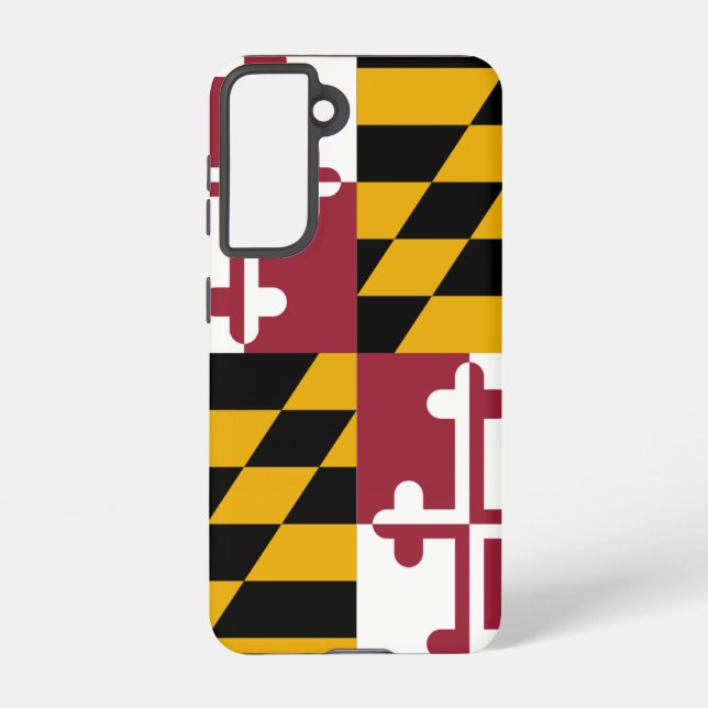 Drapeau Coque Samsung Galaxy S21 du Maryland, État (Verso)