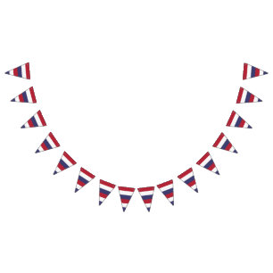 Drapeau couleurs rayures - Rouge Blanc Bleu