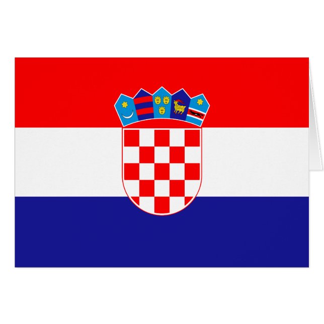 Drapeau croate (Devant horizontal)