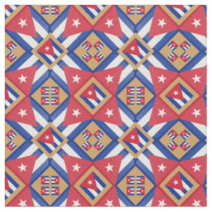 Drapeau cubain et mode cubain tendance Tissu GLD