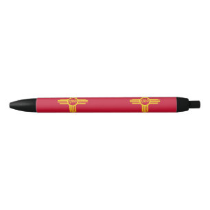 Drapeau d'Albuquerque, Nouveau-Mexique Stylo noir