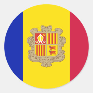 Drapeau d'Andorre Sticker