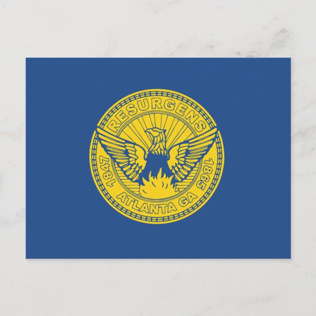 Drapeau d'Atlanta, Géorgie Carte postale (Devant)