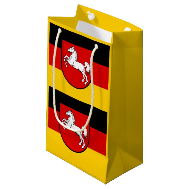 Drapeau de Basse-Saxe petit sac cadeau (Devant Angle)