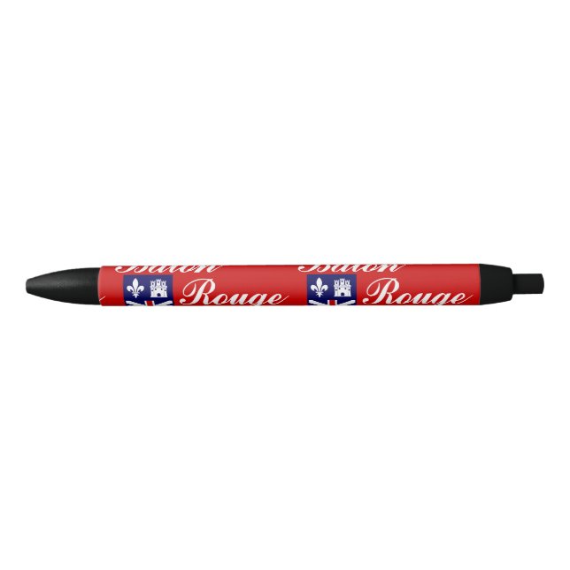 Drapeau de Baton Rouge, Stylo d'encre noire Louisi (Devant)
