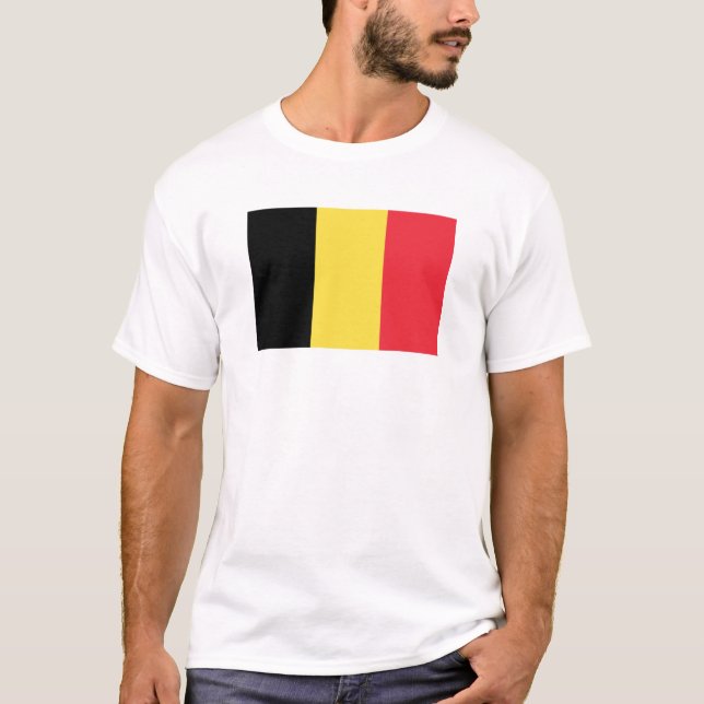 Drapeau de Belgique T-shirt (Devant)