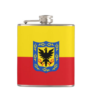Drapeau de Bogota, Colombie Flacon de hanche
