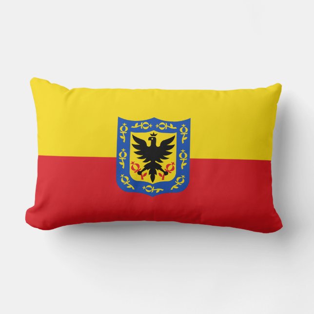 Drapeau de Bogota, Colombie Lumbar Coussin (Recto)