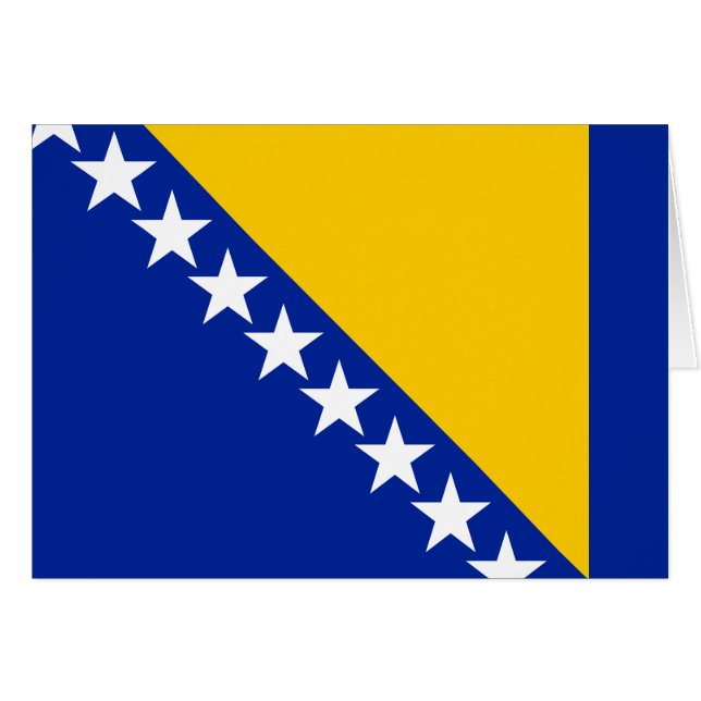 Drapeau de Bosnie-Herzégovine patriotique (Devant horizontal)