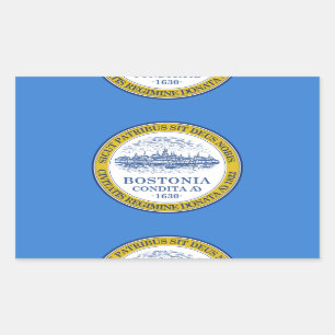 Drapeau de Boston, Sticker rectangulaire du Massac
