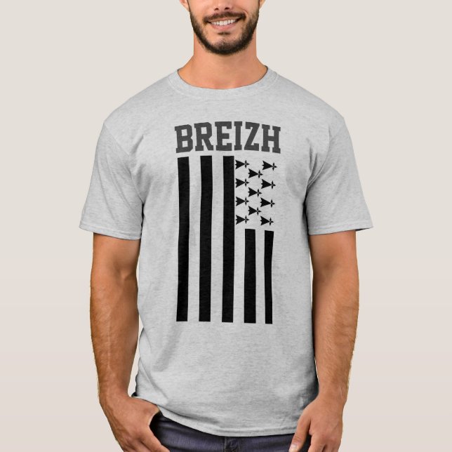 Drapeau de Bretagne, T-shirt France (Devant)