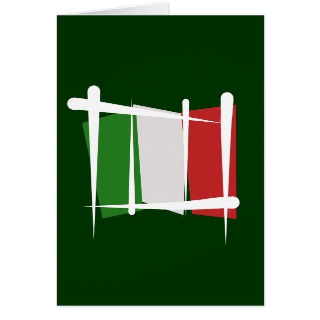 Drapeau de brosse de l'Italie (Devant)