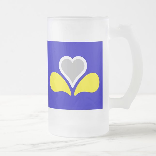 Drapeau de Bruxelles, Belgique Gelée Beer Mug (Droit)