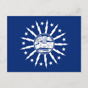 Drapeau de Buffalo, New York Carte postale