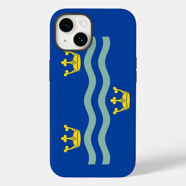 Drapeau de Cambridgeshire Coque-Mate coque iphone (Verso)