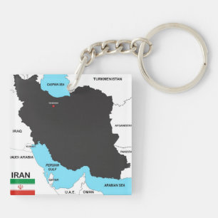 drapeau de carte de pays de l'Iran