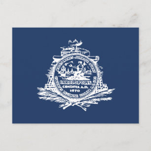 Drapeau de Charleston, Carte postale de la Carolin