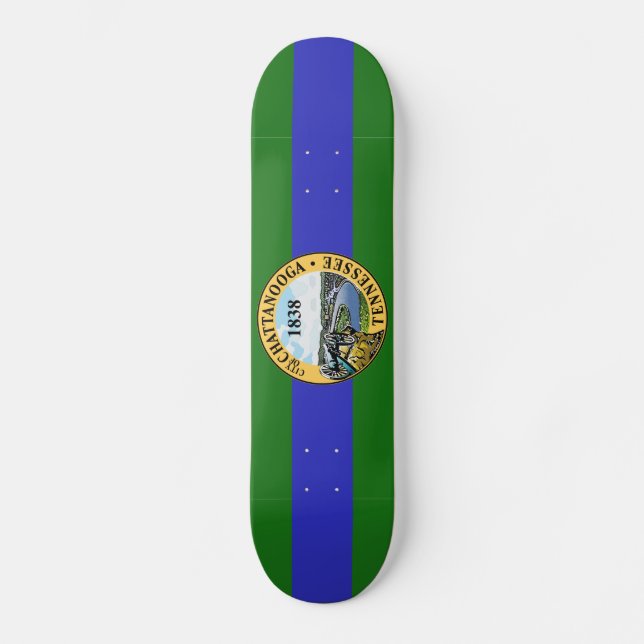 Drapeau de Chattanooga, Tennessee Skateboard (Recto)